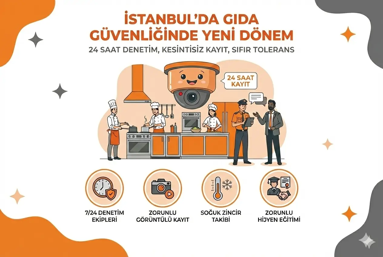 İstanbul’da Gıda Güvenliğinde Yeni Dönem: 24 Saat Denetim, Kesintisiz Kayıt ve Sıfır Tolerans Politikası